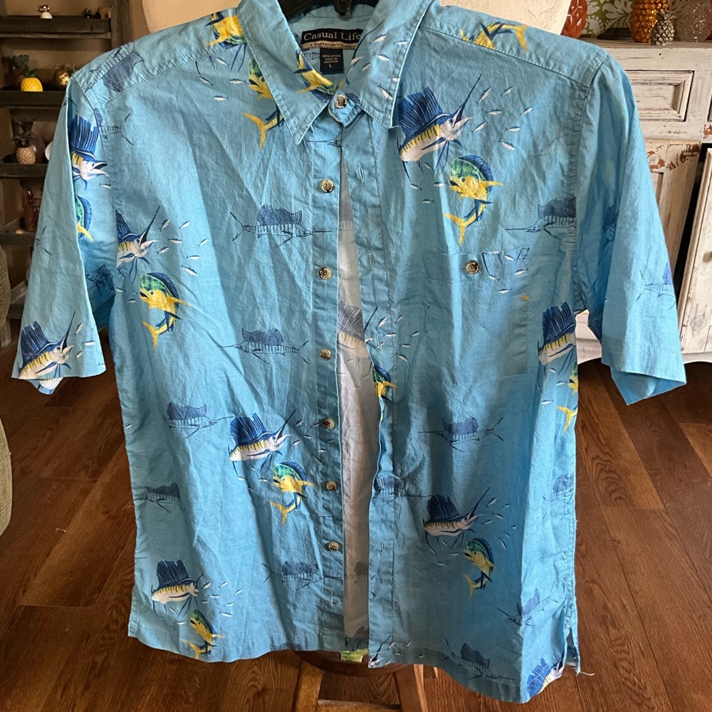 Casual Life large SS Men’s button up